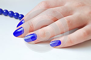 Blue Nails
