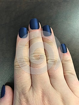 Blue Nails