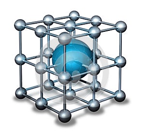 Blue nanoparticle atom