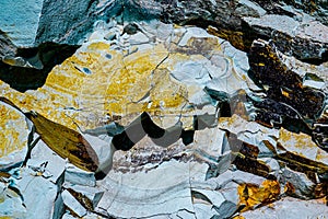 Blue natural rock texture