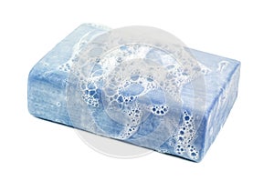 Blue natural soap