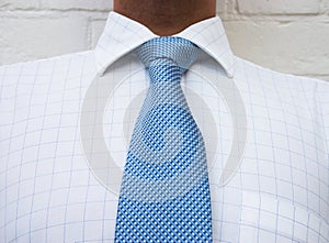 Blue neck tie