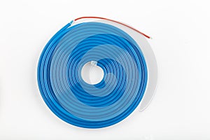 Blue Neon Flexible strip light 5 meters Watch on white background