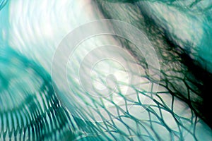 Blue net photo abstract background