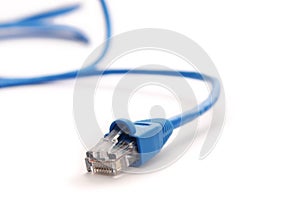 Blue network cable