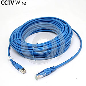 Blue Network Cable CCTV Wire