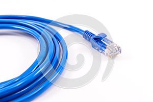 Blue network cable