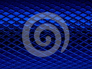 Blue notching metalic texture