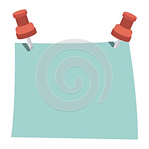 blue note with red tack element office