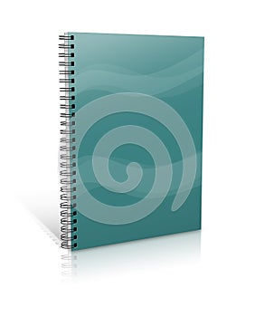 Blue notebook cover