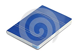 Blue notebook isolated