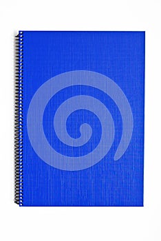 Blue notebook isolated