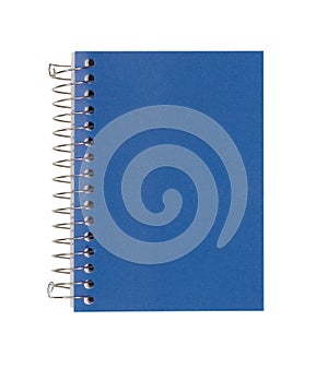 Blue Notebook Isolated On White