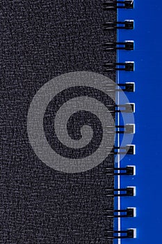 Blue notepad on a spiral