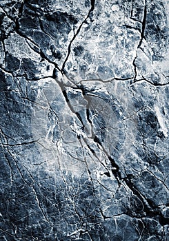 Blue oblique fissure limestone