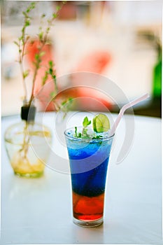 Blue ocean mocktail