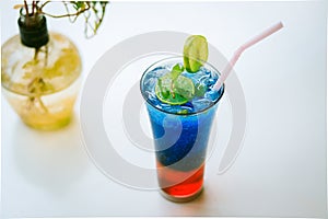 Blue ocean mocktail