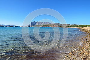 Blue ocean panorama landscape Mediterranean Sea