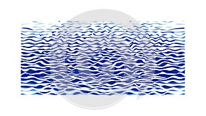Blue Ocean Waves Texture Vector, Seamless Water Surface Pattern, vector design Generative AI