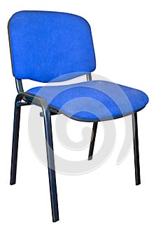 Blue office chair