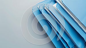 The blue office folders..AI generated image