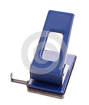 Blue office hole puncher.