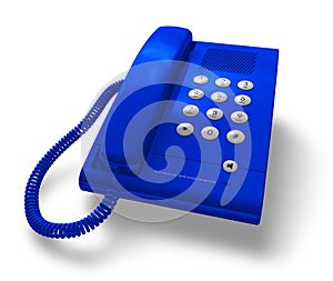 Blue office phone