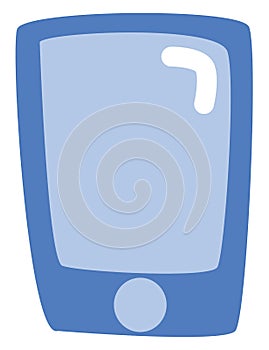 Blue office phone, icon
