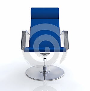 Blue office swivel chair