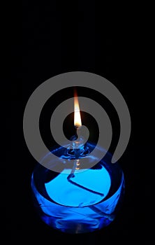 Blue Oil Candle