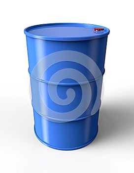 Blue oil drum