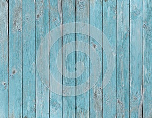 Blue old wood planks texture or background photo