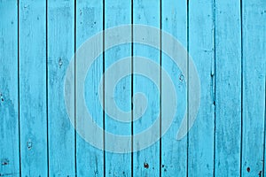 Blue old wooden background texture