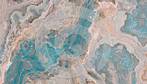 Blue onyx marble texture photo