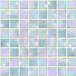 Blue Opal Mosaic Seamles