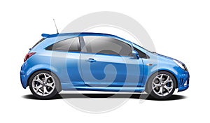 Blue Opel corsa OPC photo