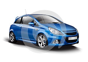 Blue Opel corsa OPC photo