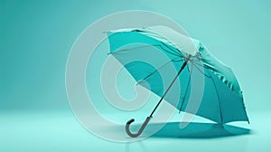 The Blue Open Umbrella.AI generated image