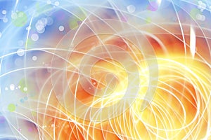 Blue orange background