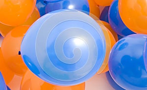 Blue and Orange Balloons Background