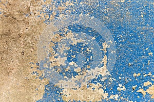 Blue And Orange Detailed Concrete Texture
