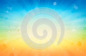 Blue orange explosion