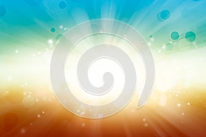 Blue orange explosion