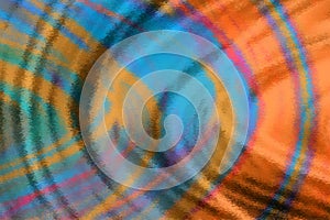 Blue and orange ripples background