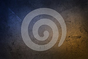 Blue orange textured concrete