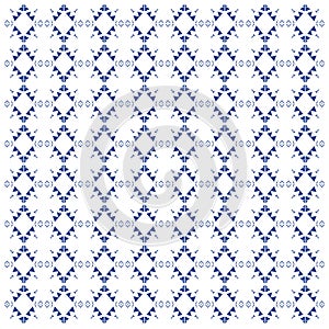 Blue Ornaments Geometric Pattern Texture