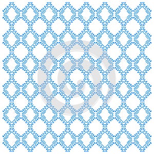 Blue Ornaments Geometric Pattern Texture