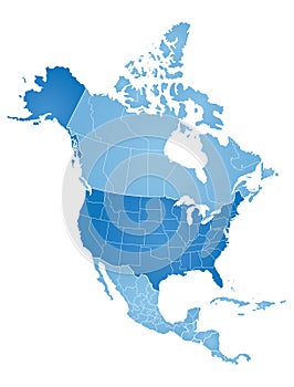 Map of North America