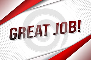 Great job word concept