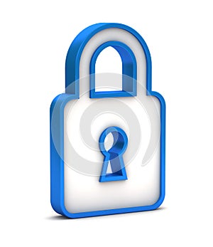 Blue padlock icon